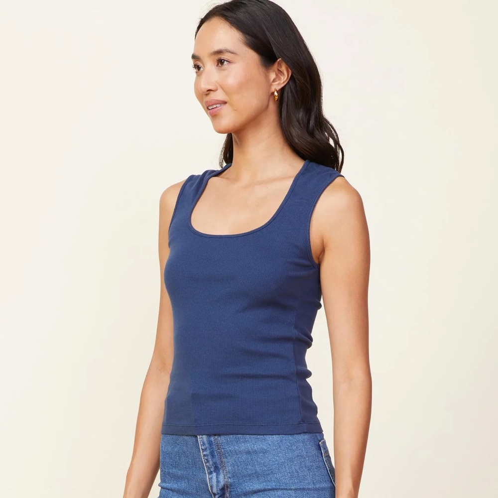 MONROW 90’s Rib Tank Black Medium - Picture 8 of 10